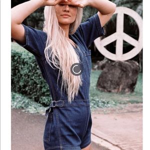 Sugarhigh Lovestoned denim romper